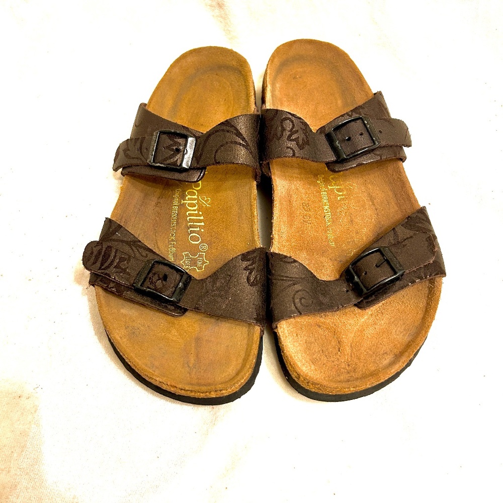 Birkenstock Papillio Black Sandals Size 40 / 9 - 9.5 Butterfly Design